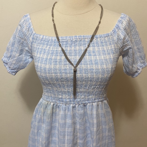Blue gingham Dorothy inspired casual dress - Picture 2 of 6